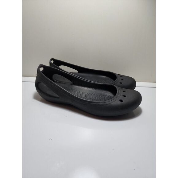Crocs Black flats Size 8 - Picture 3 of 7